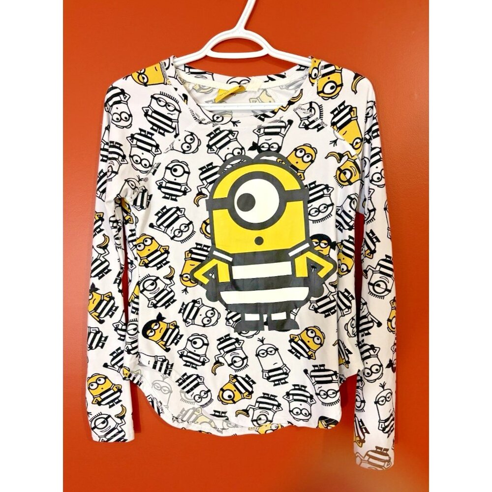 Illumination Presents The Rise of Gru Yellow Minion Long Sleeve Pajama T-shirt
